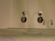 boucles d'oreilles Prat de seabra  métal argenté