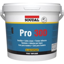 Soudal Colle à Bois Pro 30P D3 5 KG pour Travaux Manuels Blanche Étanche