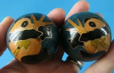  2 Boules Qi Gong - Boules Zen AVEC CLOCHES SINGING ZEN BALLS PANDA