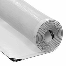 Bâche transparente avec œillets 3x5 m polyéthylène bâche claire vidaXL