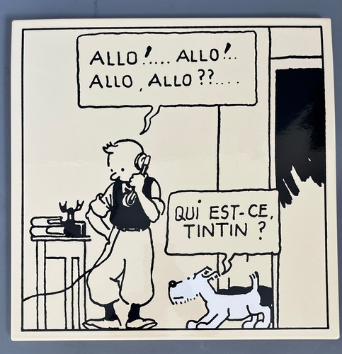 Herge plaque emailllee - -,