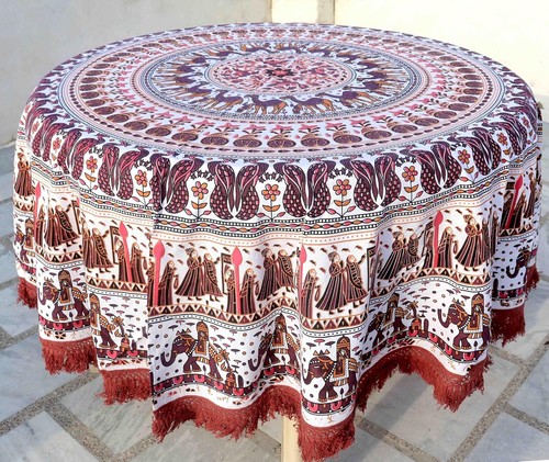 Nappe ronde pour - , à