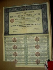 Action Ancienne  AZUR à