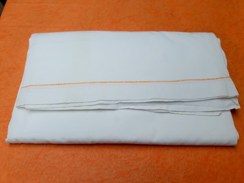 Drap personne coton blanc - 1,