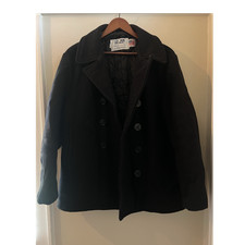 Schott NYC Black Pea Coat