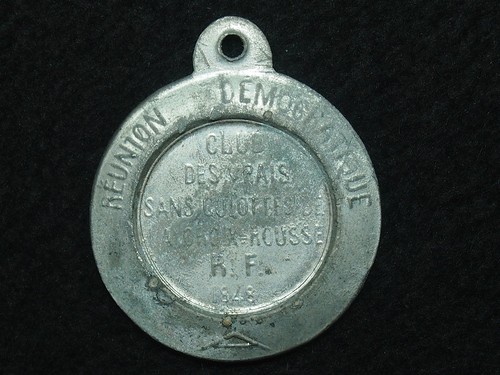Medaille étain révolution - medaille,
