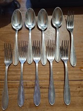 Lot De 10 Couverts SFAM Métal Argenté