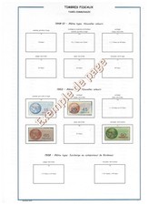FRANCE  timbres fiscaux taxes COMMUNALES  1939 à 63 - Album  à imprimer soi-même