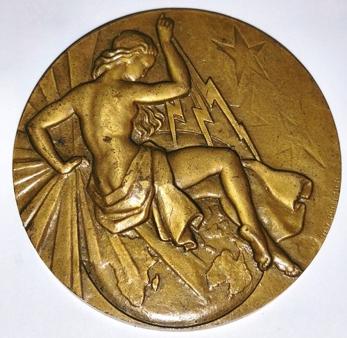 Médaille bronze art déco - médaille,