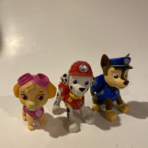 Paw patrol figures three - patrol,