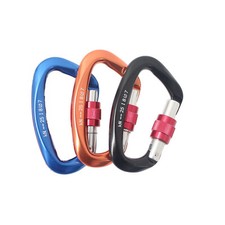 Mousquetons D'escalade Certifiés CE 25KN (5620 Lbs) Clips de Mousqueton à