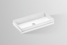 Bassin encastrable Alape EB.ME750, rectangulaire L : 750 mm H : 111 mm P : 37...