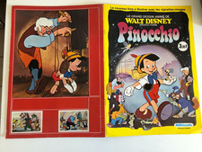 ?‍⬛ALBUM AGEDUCATIFS - PINOCCHIO DISNEY ¤ 1976 ¤ INCOMPLET AVEC 15/240 VIGNETTE
