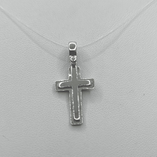 Pendentif croix blanc - croix, en