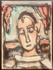 Georges ROUAULT-« Portrait De Jeune Fille »- Lithographie signée dans la planche
