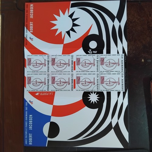 France danemark feuillet - feuillet, yt