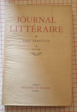 paul léautaud : journal littéraire tome 2 (1907-1909) Mercure de France 1955