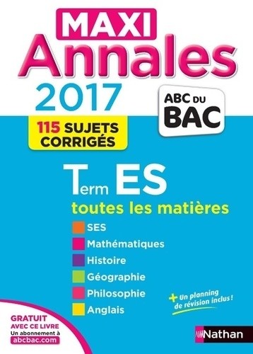 Maxi annales bac - , 2017