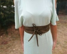 Ceinture Large En cuir