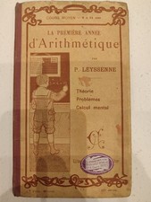 livre ancien Arithmétique P.LEYSSENNE Librairie Thibault Noblat Troyes 1907