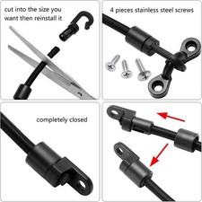 4 Sangles de canne à pêche élastiques 18 pouces pour bateau et pour utilisati