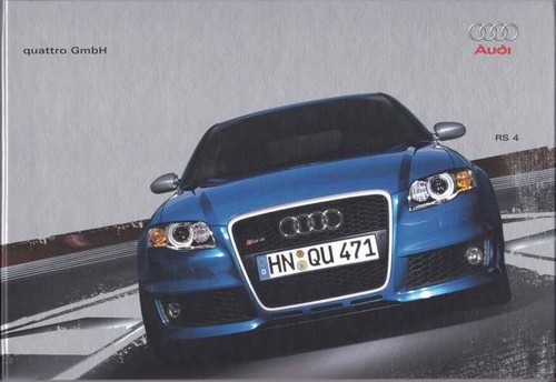 Catalogue brochure audi rs4 - brochure,