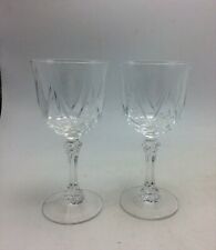 lot de 2 verres a vin blanc Cristal d'Arques modele Auteuil