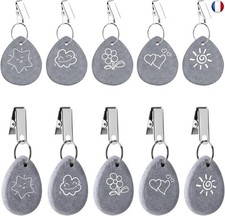 Nuangoo 10 Pièces Poids pour Nappe de Table,Marbre Poids de Nappe pour Les 