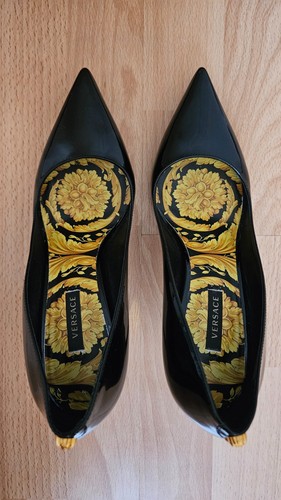 Escarpins noirs versace - escarpins,