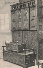 29-BRETAGNE FOLKLORE LIT CLOS ET BERCEAU BRETON-N�T5302-F/0083