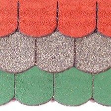 0,25 Qm Mini-Dachschindeln Carton Oiseau Kit Maisons de Jeu Villa / Nichoir à