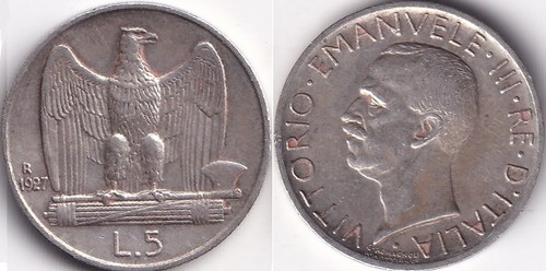 Lires 1927 italie italia - 5,