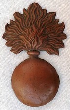 Cuivrerie Grenade 1er Empire / Restauration Plaque ceinturon ou Giberne France
