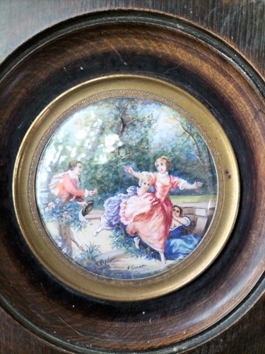Peinture miniature ancienne - miniature,