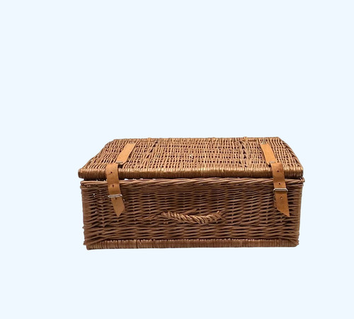 Valise osier rotin vintage - en,