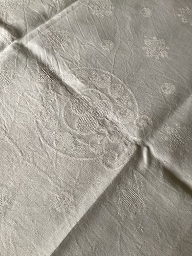 Nappe vintage lin jacquard - nappe,