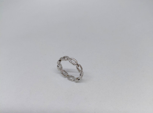 Bague chaîne maille avec