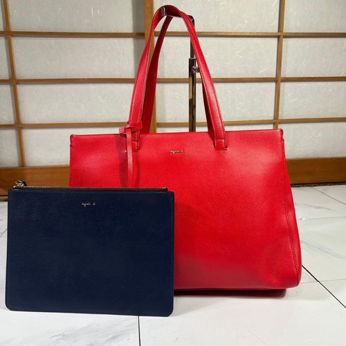 Agnes red leather - b, bag
