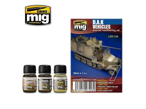 Ammo mig weathering set dak - mig,