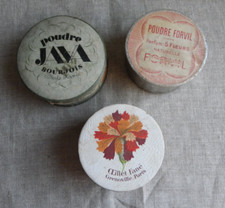 3 BOÎTES DE POUDRE ANCIENNES