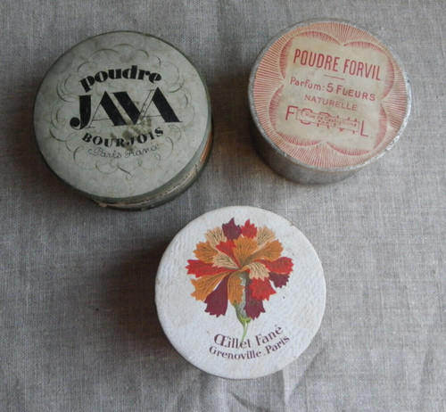 Boîtes poudre anciennes - 3, de