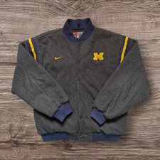 Varsity Jacket Retro Vintage Nike NCAA Michigan Wolwerines Taille L