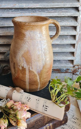 Ancien pot gres beige - pot,