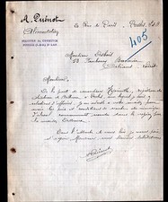 PRESLES (95) EPICERIE ALIMENTATION "A. QUENOT" Période 1920