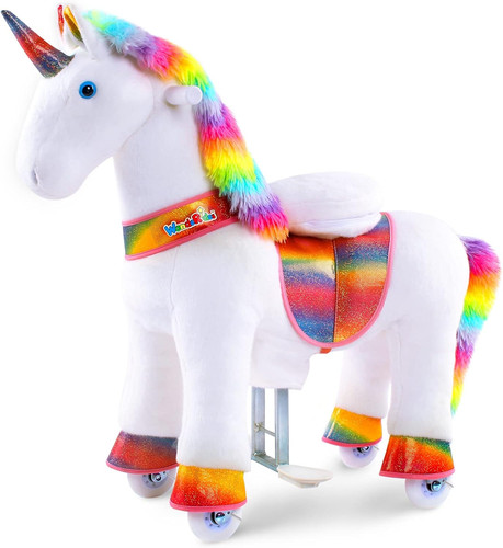 Ride unicorn horse rainbow - on,