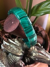 Bracelet Malachite naturelle -