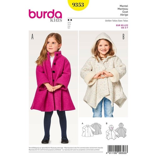 Burda enfants 9353 enfant - burda,