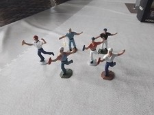 LOT DE 6 RAVITAILLEURS EN PLASTIQUE SALZA  EQUIPES CYCLISTE TOUR DE FRANCE  1/32