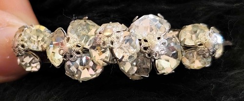 Barrette ancienne strass