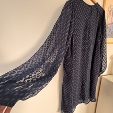 Robe chic  et évasée bleu